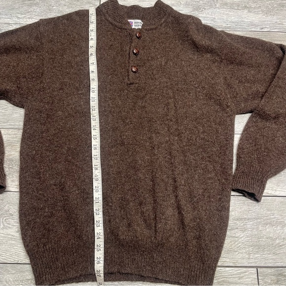 Royal Scott pure wool brown sweater size Xl - Picture 5 of 10
